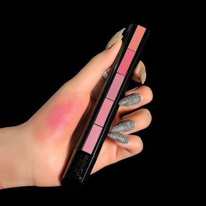 HUDA Fab 5 Matte Finish 5 in 1 Lipstick Homzystore