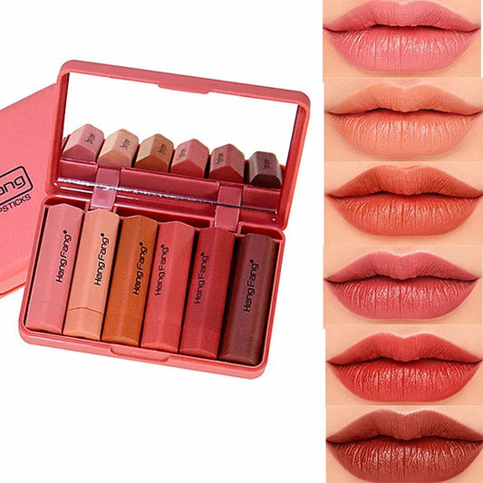 Heng Fang - Mini Semi-matte Lipsticks Set of 6 Homzystore