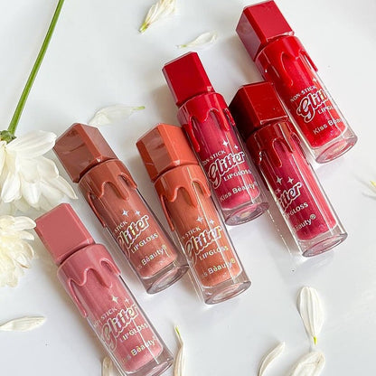 Glitter Matte Lip Gloss Waterproof & Long-lasting Charm Lip Gloss Homzystore