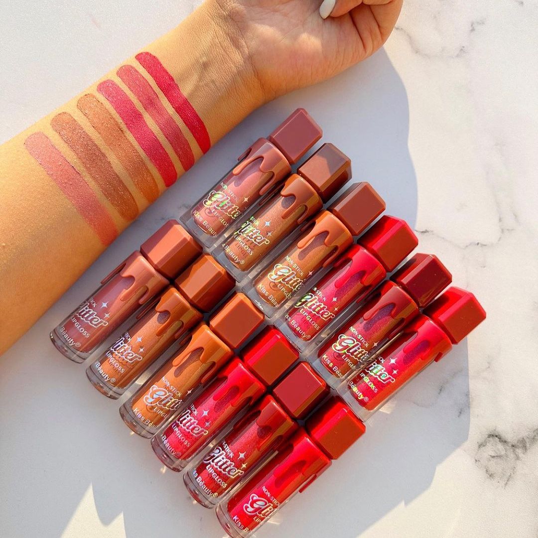 Glitter Matte Lip Gloss Waterproof & Long-lasting Charm Lip Gloss Homzystore