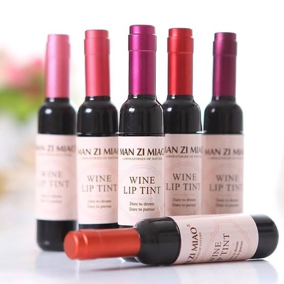 Wine Bottle Shape Lip Tint Set of 6 Homzystore