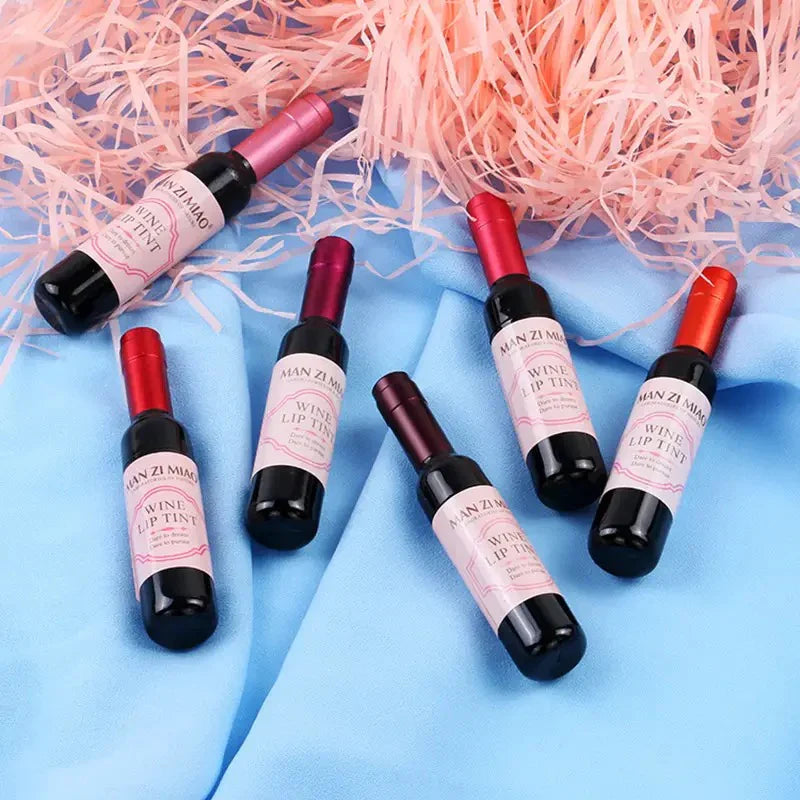 Wine Bottle Shape Lip Tint Set of 6 Homzystore