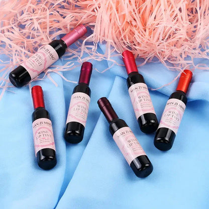 Wine Bottle Shape Lip Tint Set of 6 Homzystore